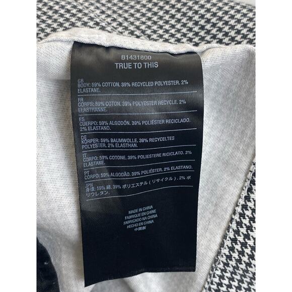 Volcom Black and White Houndstooth Zipper Mini Skirt, Size Medium - Picture 6 of 9